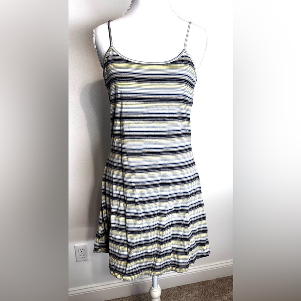 Striped Spaghetti Strap Mini Dress
